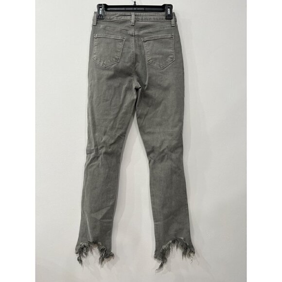 NWT L'AGENCE Size 26 High Line HighRise Distressed Stretch Skinny Jeans MSRP$275 - Picture 9 of 13